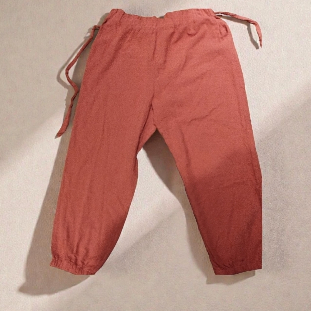 Cotton Pants With Ruchened Bottom - Picture 2 of 8